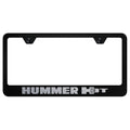 Laser Etched on Black License Plate Frame - Officially Licensed for Hummer H3T