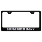 Laser Etched on Black License Plate Frame - Officially Licensed for Hummer H3T