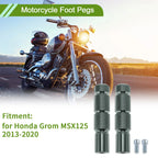 Motorcycle Foot Pegs for Honda Grom MSX125 2013-2020 Aluminum Alloy Gray
