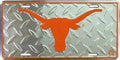 Texas Longhorns NCAA Diamond License Plate 6x12