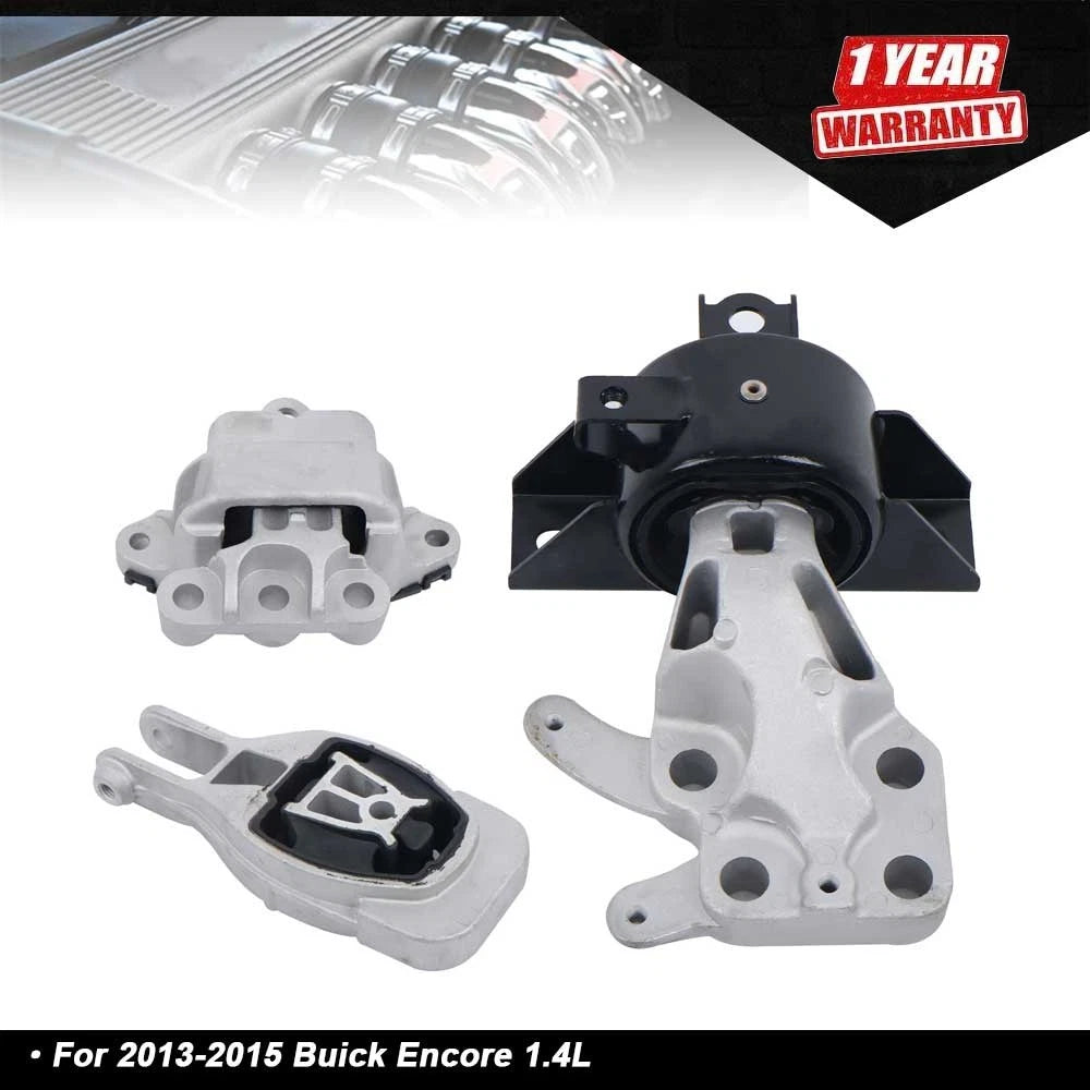 Set of 3 Motor and Transmission Mounts for Buick Encore (2013–2015)