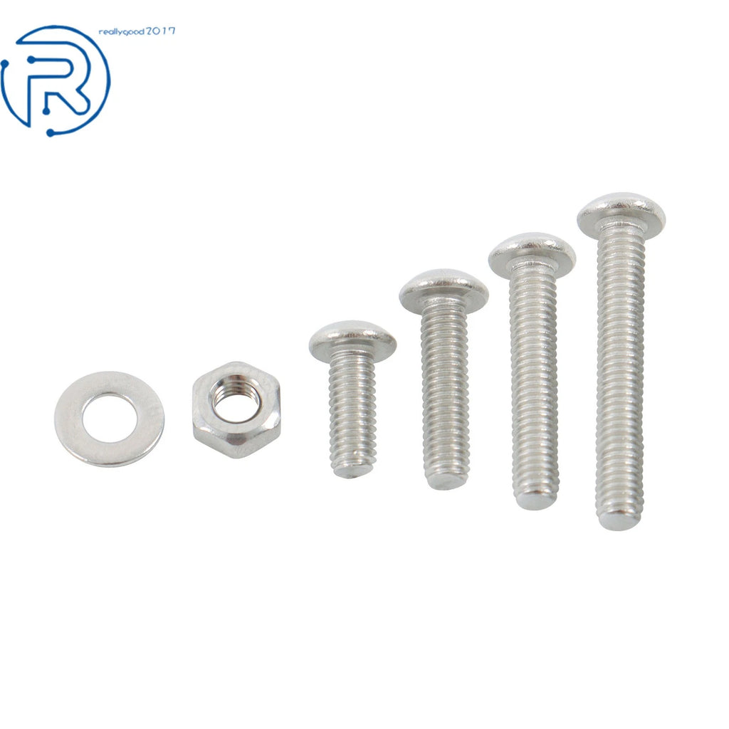 Set of 600 Stainless Steel Bolts and Nuts for Locks