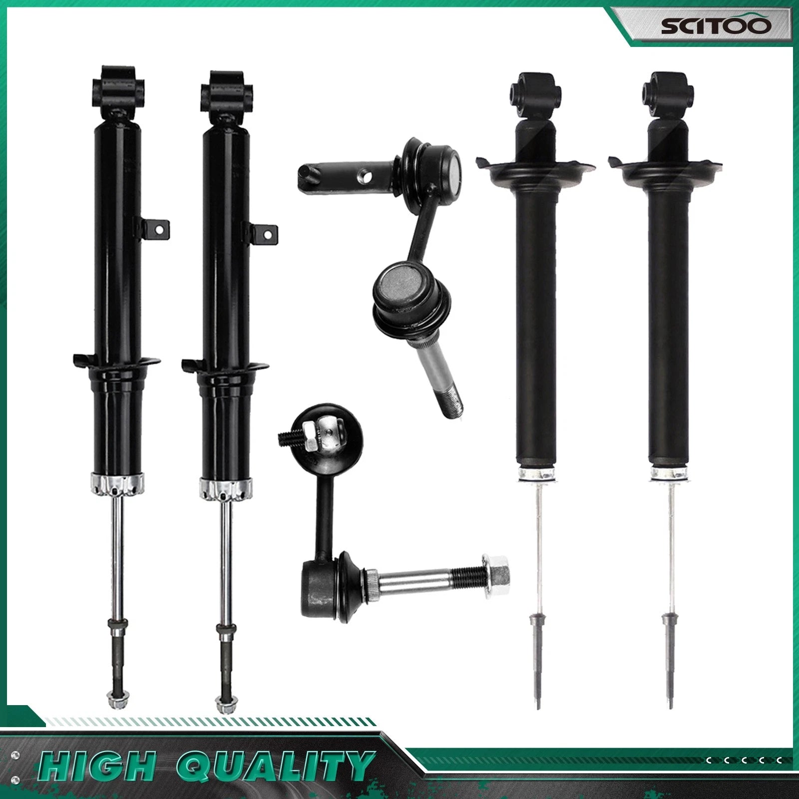 Full Set of Shocks, Struts & Sway Bar Links for Lexus GS300 GS400 GS430 (1998–2005)