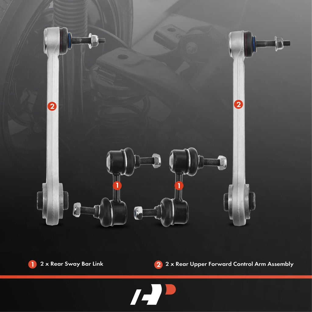 Set of 4 Rear Upper Control Arm Sway Bar Links for BMW E39 (1997–2003)
