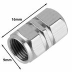 Silver Metal Wheel Valve Caps for Universal Tire Tyres (-)
