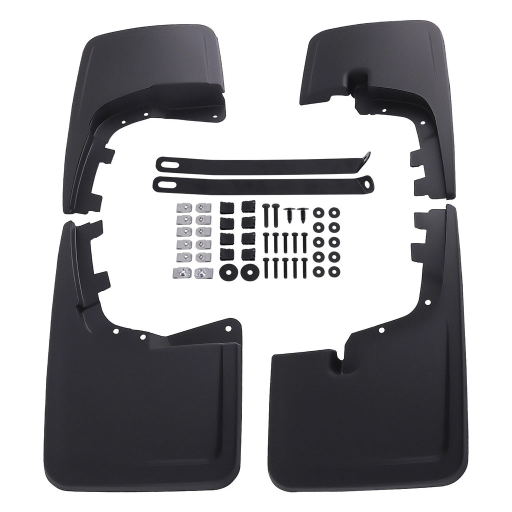 Set of 4 Black Splash Guards for Ford F-150 (2021–2024) ML3Z-16A550-BA