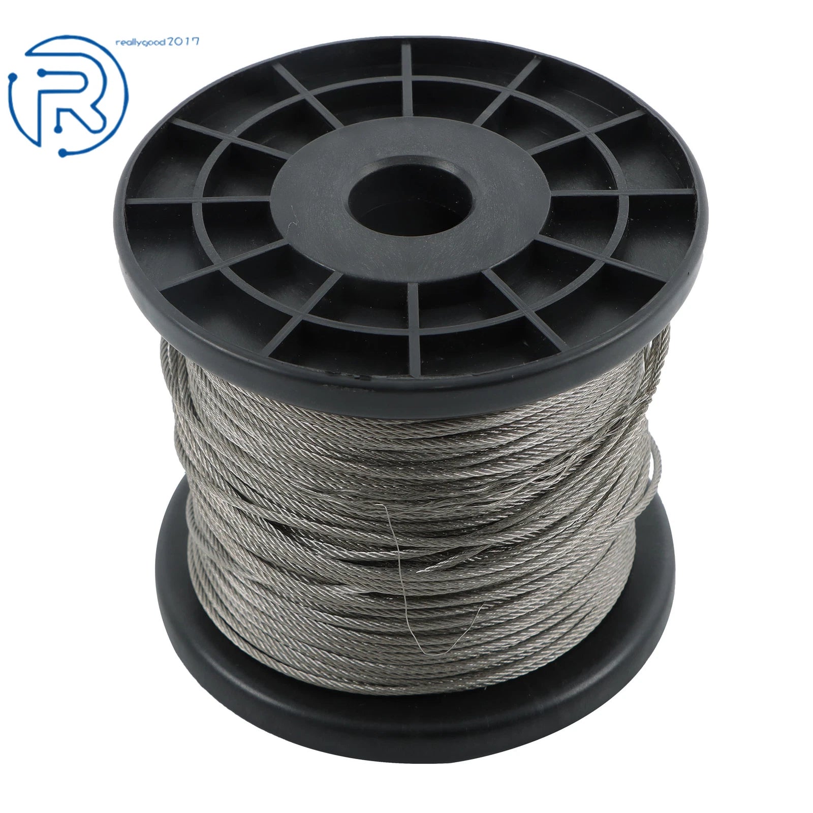 7x7 Wire Rope for 304 Stainless Steel (328FT) with 150 Crimping Sleeves
