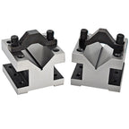 Set of 2 V-shaped Clamp Blocks 35x35x30mm for Grounding Matching