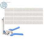 Hog Ring Plier Set with 3000 Hog Rings for Fencing and Netting