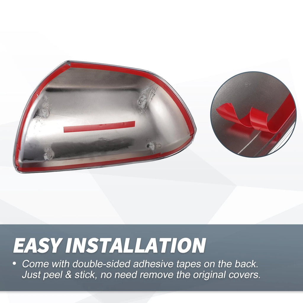 Set of 2 Rearview Mirror Cover Overlay Chrome for Toyota Sienna (2011–2020)