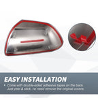 Set of 2 Rearview Mirror Cover Overlay Chrome for Toyota Sienna (2011–2020)