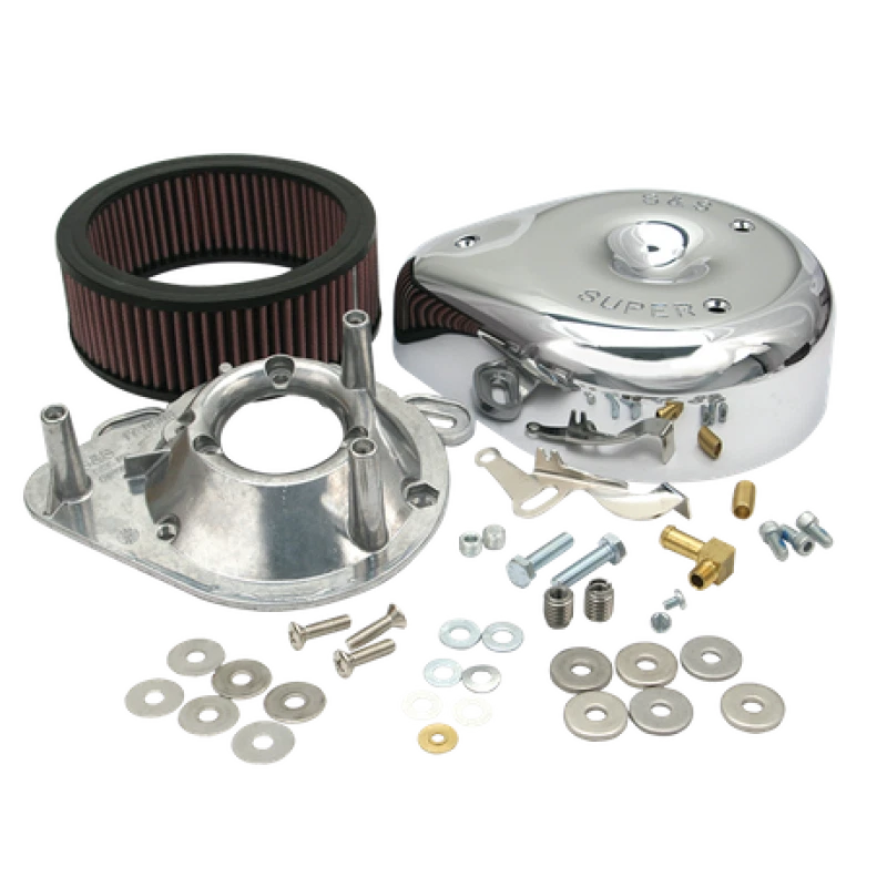 Teardrop Chrome Air Cleaner Cover for S&S Cycle 84-92 BT/86-90 Sportster