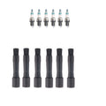 Denso 6 Iridium Power Plugs & NGK Ignition Coil Boots for BMW 323Ci (2000–2006)