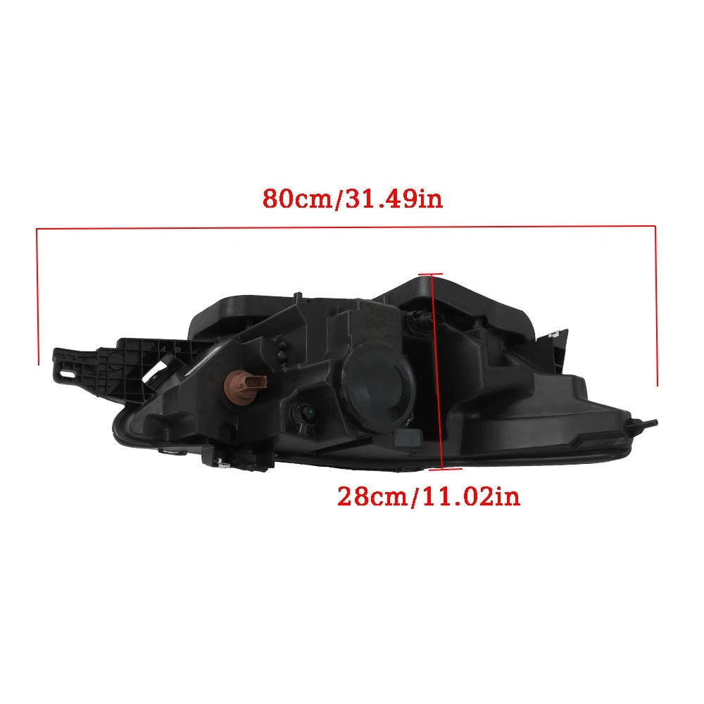 Set of 2 Clear Halogen Headlights for Ford Taurus (2013–2016)