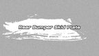 Rear Bumper Skid Plate Cover for Range Rover Sport (2014–2017) Black