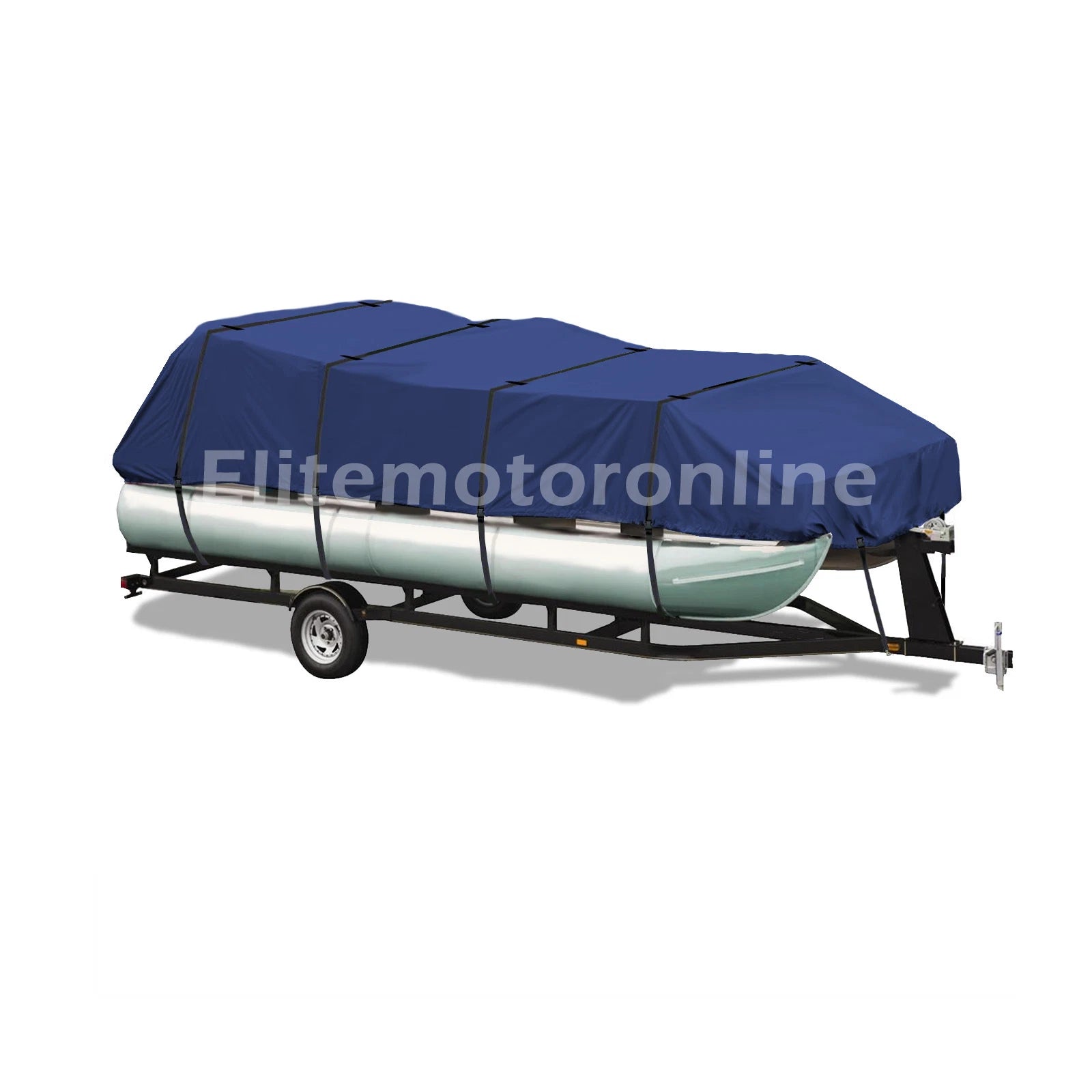 Deck Boat Cover for Trailerable I/O Deck Boat (20.5' - 21.5') Navy Waterproof