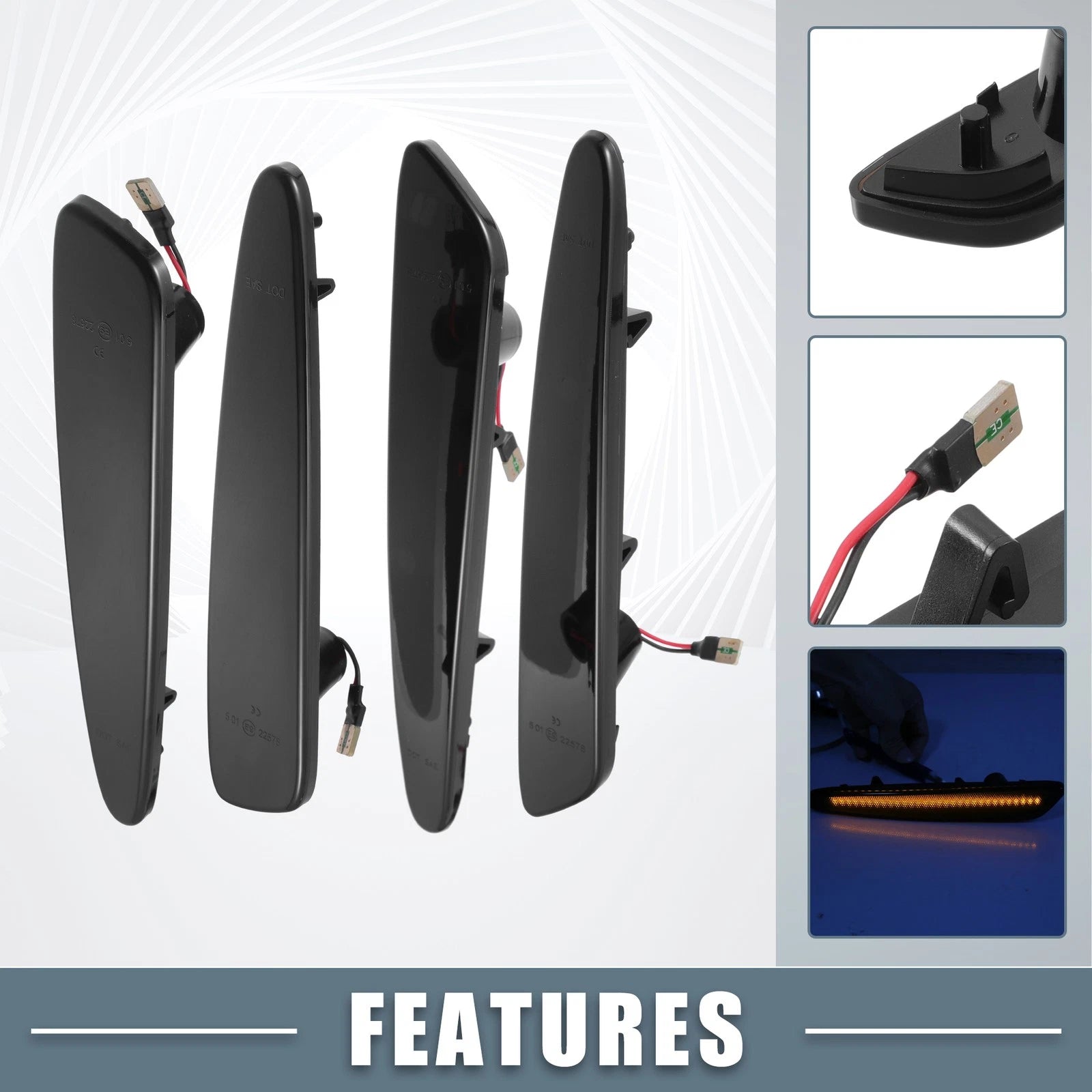 2X LED Turn Signal Lights for Chevy (No.10440721)