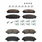 Set of 4 Ceramic Brake Pads for Toyota Highlander (2008–2013)