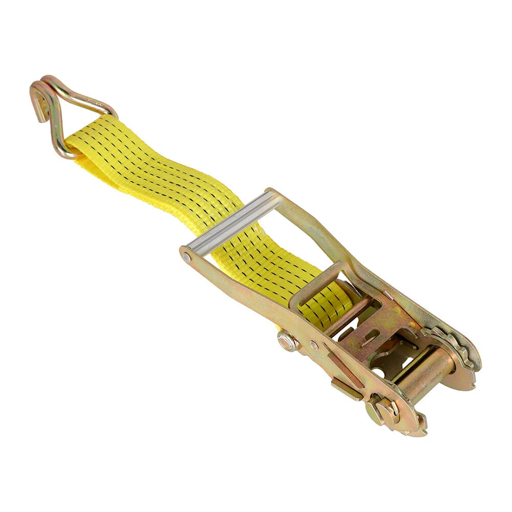 Set of 6 Heavy Duty 2" x 15' Ratchet Straps with J Hook