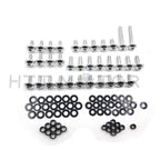 Silver Round Aluminum Fairing Bolt Kit for Suzuki Hayabusa GSXR (1999–2007)