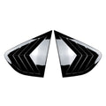 Glossy Black Rear Window Louver Shutter Cover Trim for BMW X4 (2014–2018)