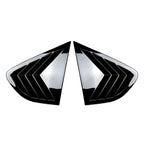 Glossy Black Rear Window Louver Shutter Cover Trim for BMW X4 (2014–2018)