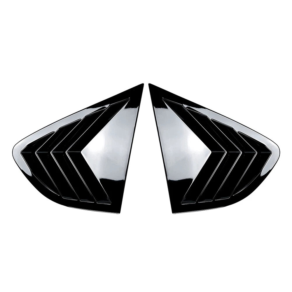Glossy Black Rear Window Louver Shutter Cover Trim for BMW X4 (2014–2018)