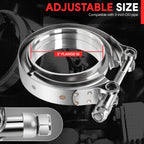3" OD V-Band Turbo Clamp & Flange Set for Universal Applications (304 SS)