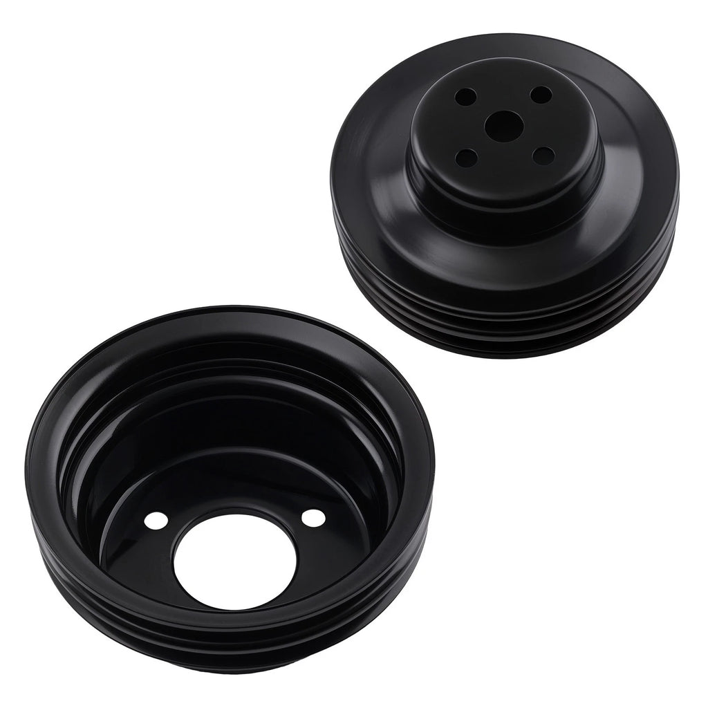 Crank & Water Pump Pulley Set for Ford 289 302 (1965–1967) Steel Double Groove