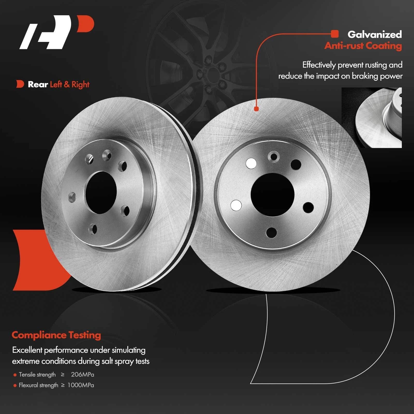 Front Disc Brake Rotor & Pads Set for Chevrolet Cruze (2011–2015)
