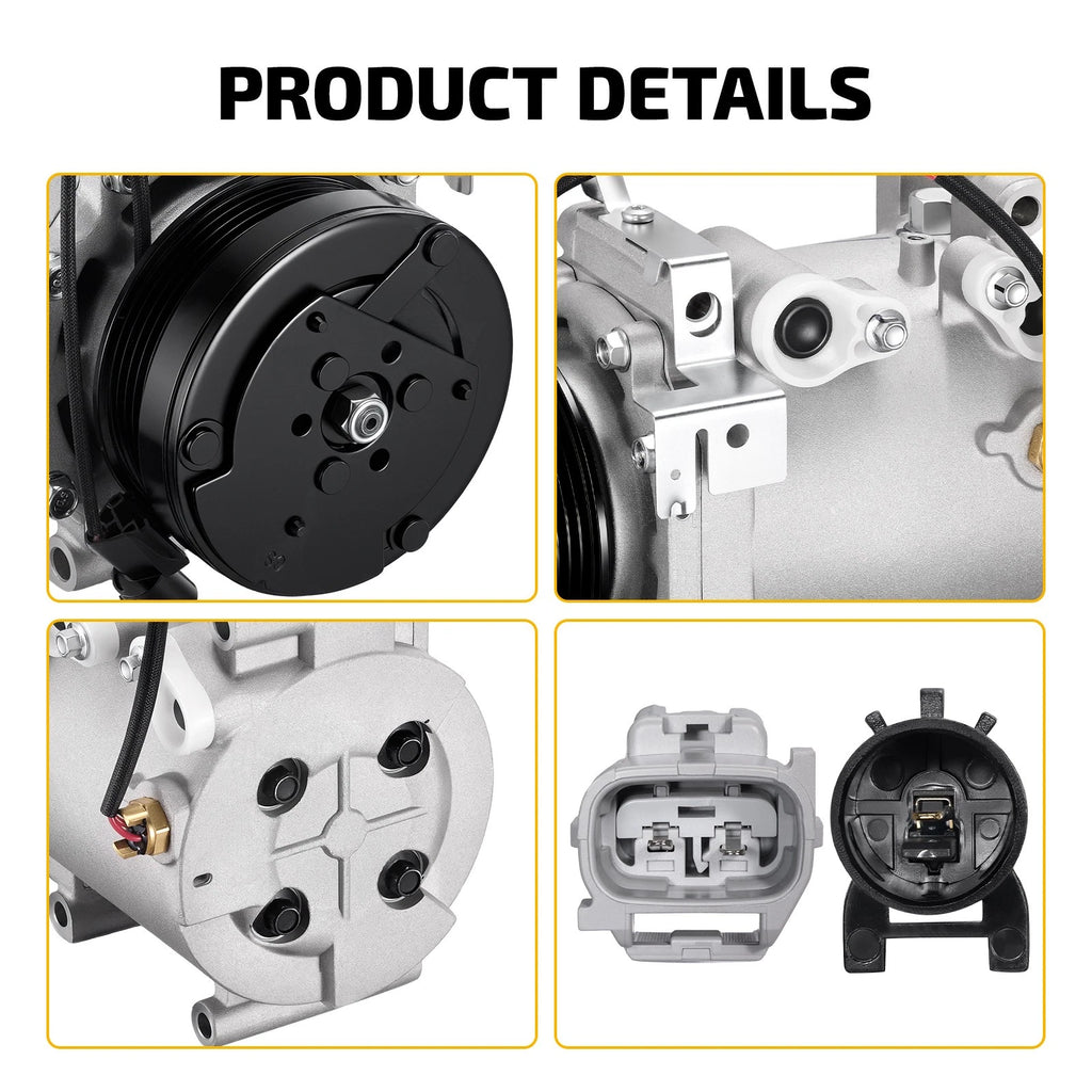 A/C Compressor with Clutch for Mitsubishi Lancer 2002–2007 MSC90C 78483