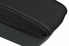 Leather Console Lid Armrest Cover for Audi A6 (2005–2011) Gray Stitch