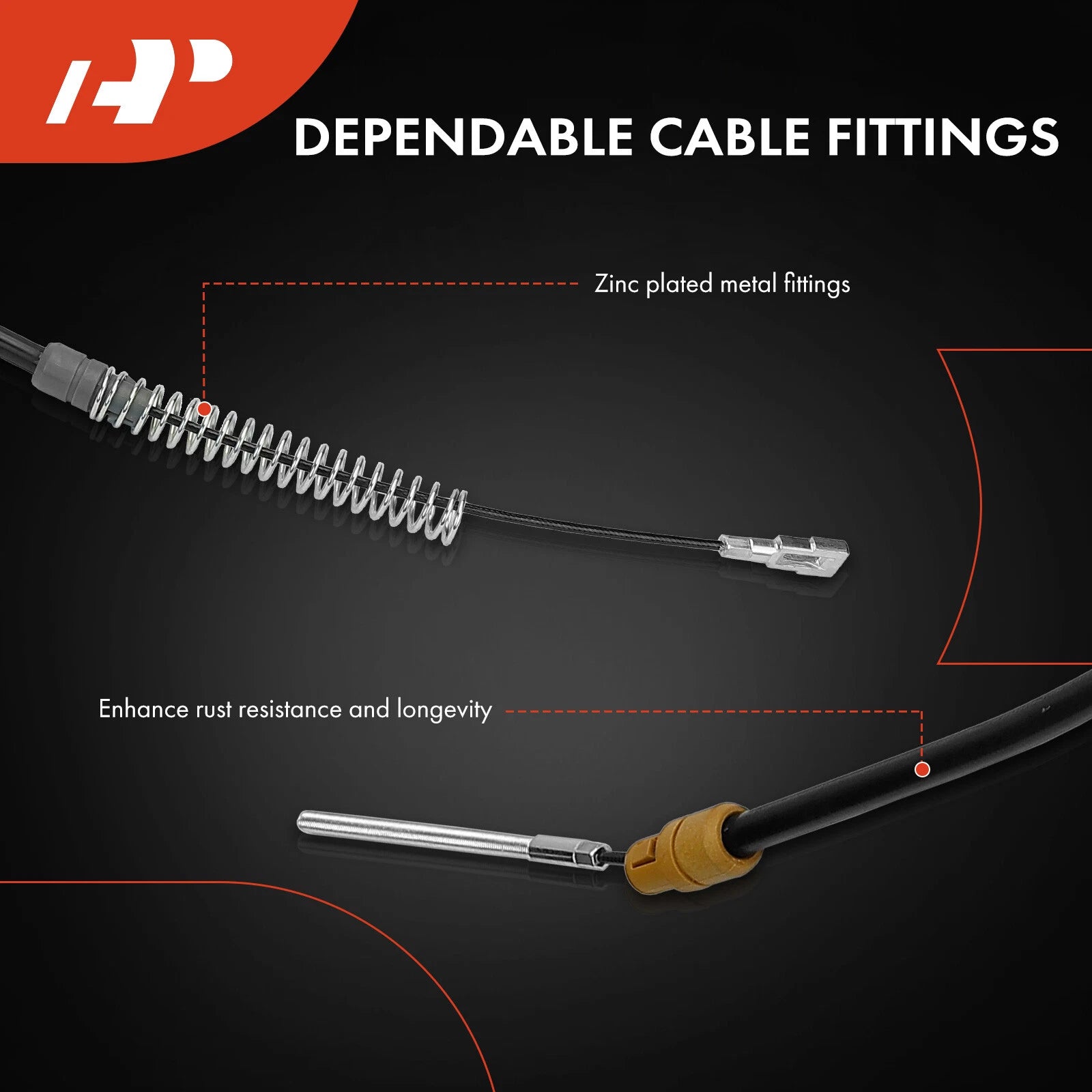 Rear Driver Parking Brake Cable for Buick Enclave Chevrolet Traverse (2008–2017)