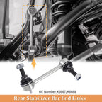 2X Rear Stabiliser Sway Bar Link for Chevrolet Trailblazer (No.K6667/K6668)