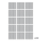 Set of 150 Plastic Garden Stakes for Lawn Edging