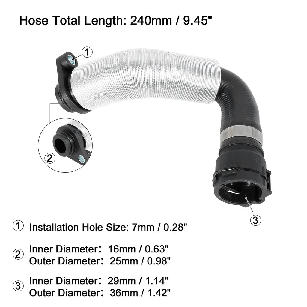 Radiator Coolant Water Hose 11537572159 for BMW 320i (2004–2005)