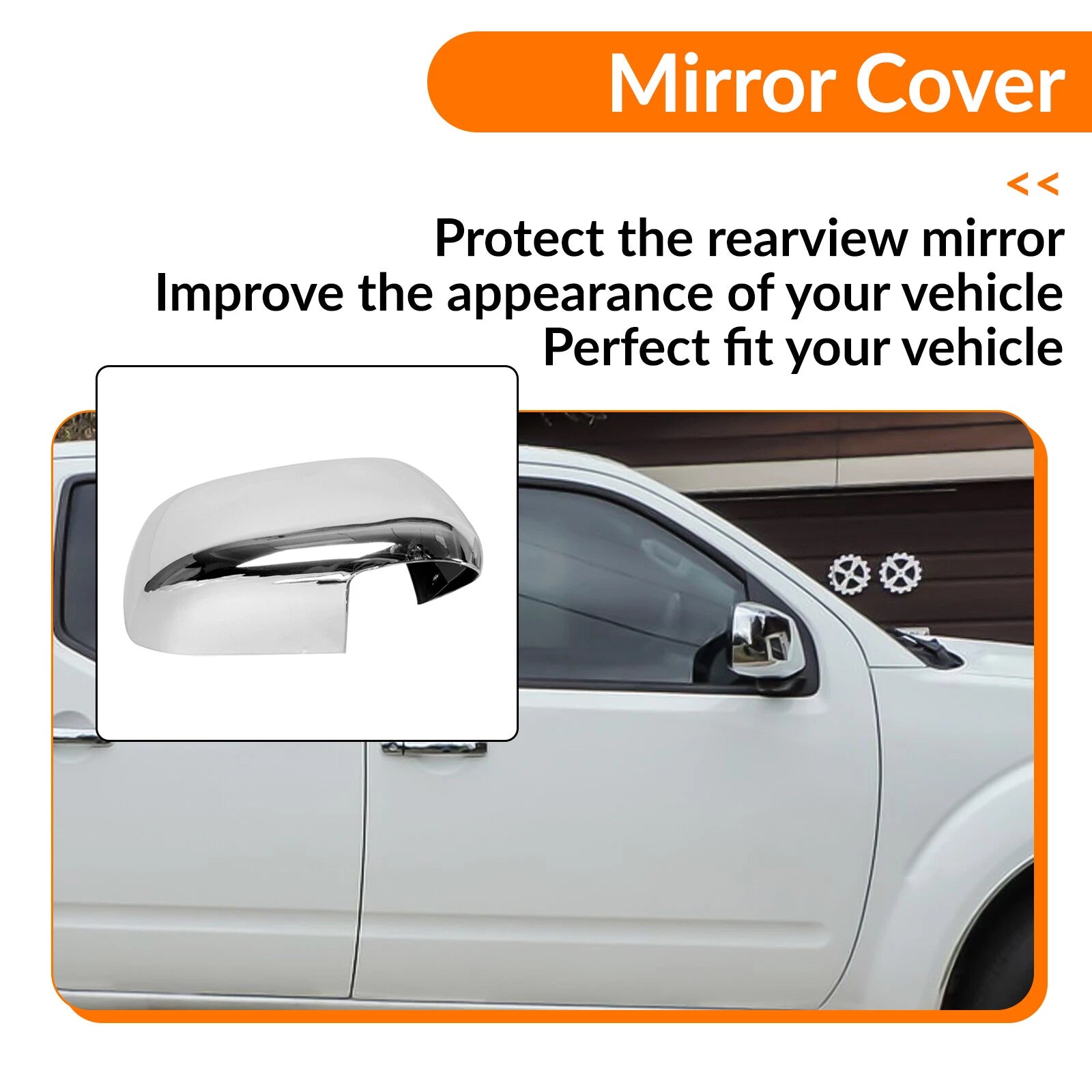 Chrome Mirror & Door Handle Set for Nissan Frontier (2013–2019) - PSG Keyhole & Tailgate Cover
