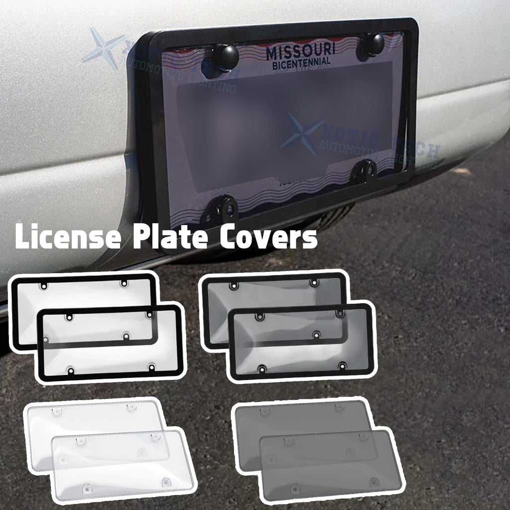 License Plate Cover Frame Kit for Any Standard US Plate (Universal)