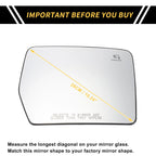 Heated Right Side Mirror Glass for Ford F-150 (2004–2010)