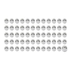 60X Engine Screw Cap Bolt Cover Kit for Harley Touring Road Street Glide (2014–2023) Chrome
