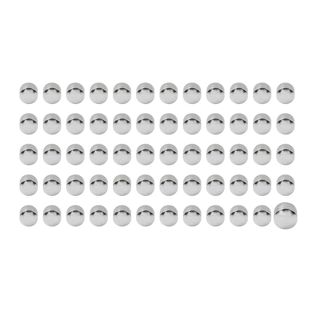 60X Engine Screw Cap Bolt Cover Kit for Harley Touring Road Street Glide (2014–2023) Chrome