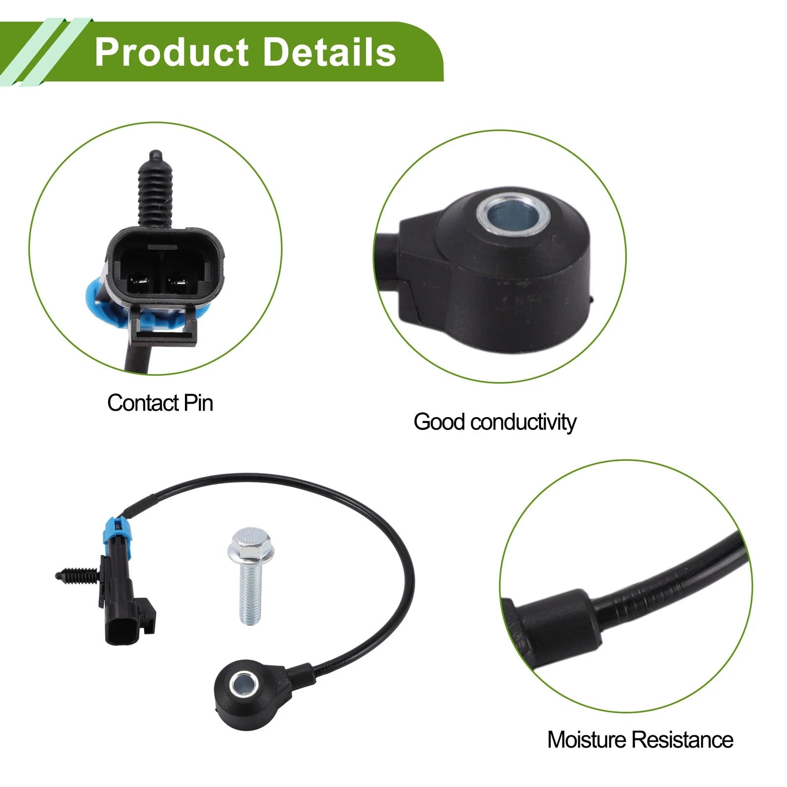 1 Pc Ignition Knock Detonation Sensor No.12614342 for Chevrolet Cobalt (2009–2010)