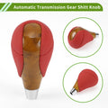 Automatic Gear Shift Knob for Lexus ES350 2007-2015 - Plastic Faux Leather Red