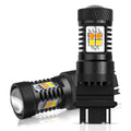 2X AUXITO 3157 3057 4057 LED Turn Signal Lights Bulbs White Amber