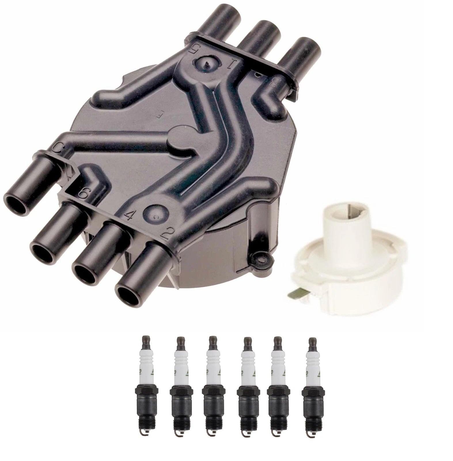 Distributor Rotor Cap & Spark Plugs Kit ACDelco for Chevy S10 GMC Sonoma (1994–2004)