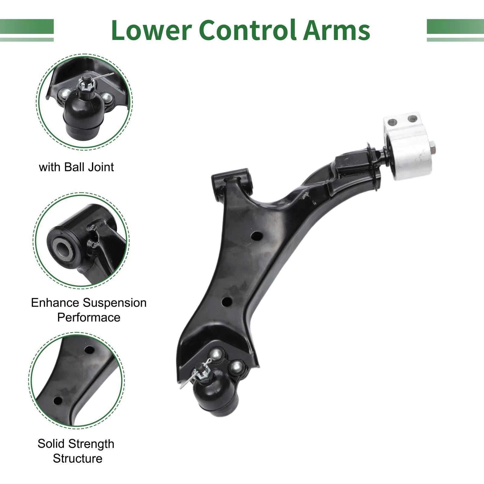 6pcs Front Suspension Control Arm Kit for Chevrolet Equinox (2010–2017) No.524157/524158