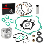 Top End Kit Piston Ring Gasket Seal for Club Car DS Precedent FE350 (1996–2026)