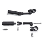 Black Gear Skull 4.5" Footpeg Mount Kit for 1.25" Engine Guard (Defiance)