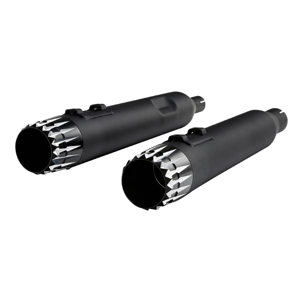 4" Slip-On Mufflers for Harley Electra Glide (2017–2025) Matte Black