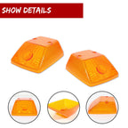 Set of 2 Gloss Amber Lens Front Turn Signal Lamp Housings for Benz W463 G-Class